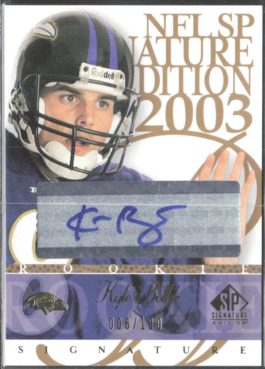 Kyle Boller [Blue #'d] #KB