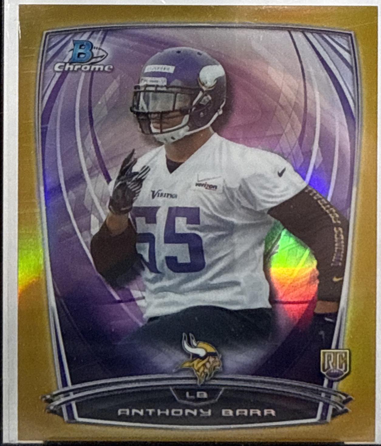 Anthony Barr [Gold Refractor] #122