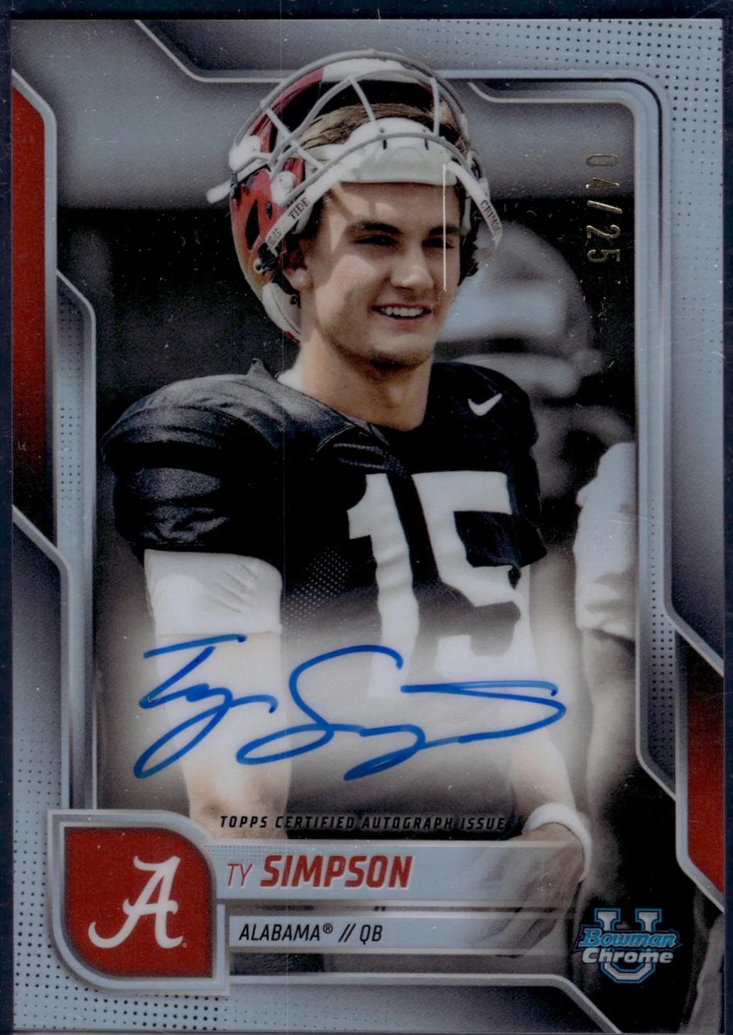 Ty Simpson #SPA-TYS