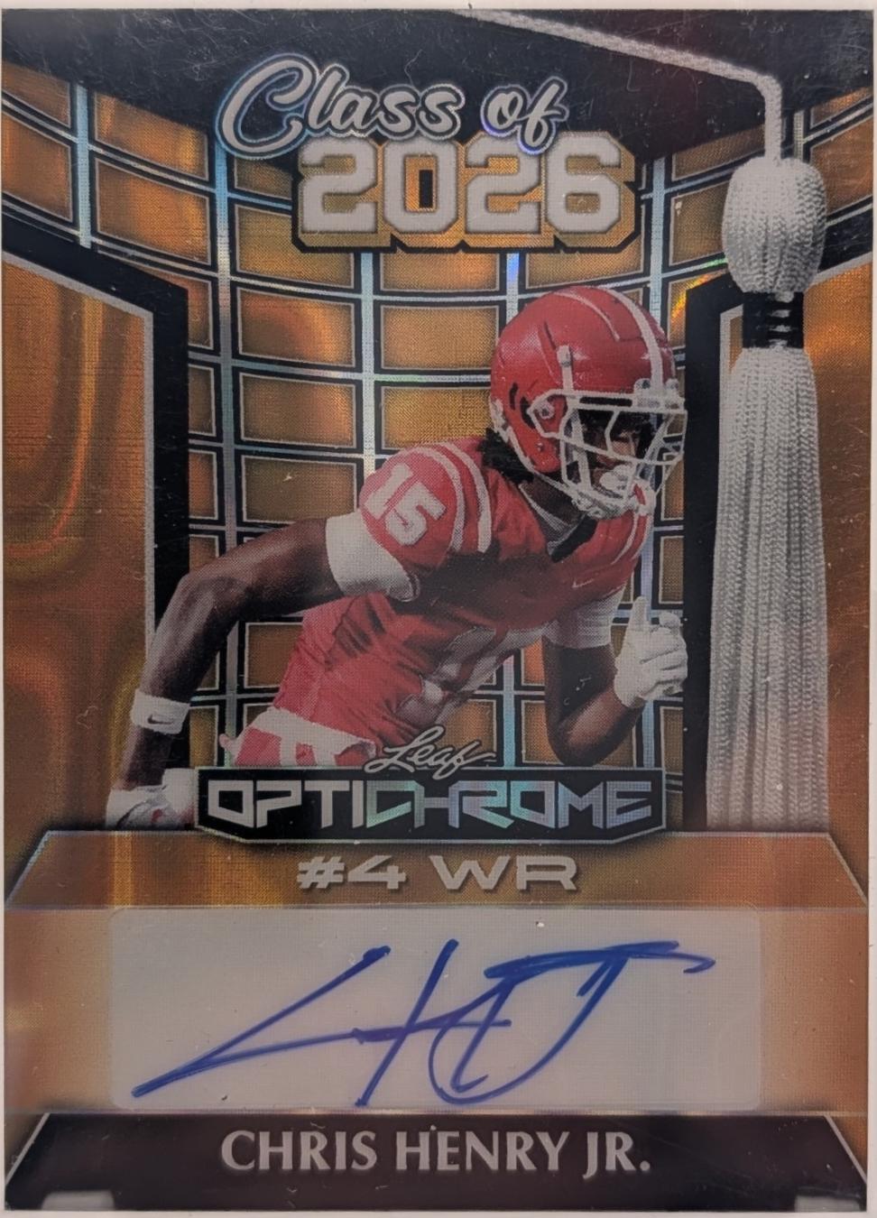 Chris Henry Jr. [Gold Prismatic] #26A-CHJ