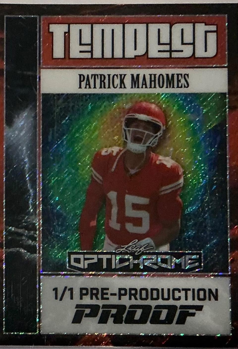 Patrick Mahomes [Shimmer Orange] #TB-39