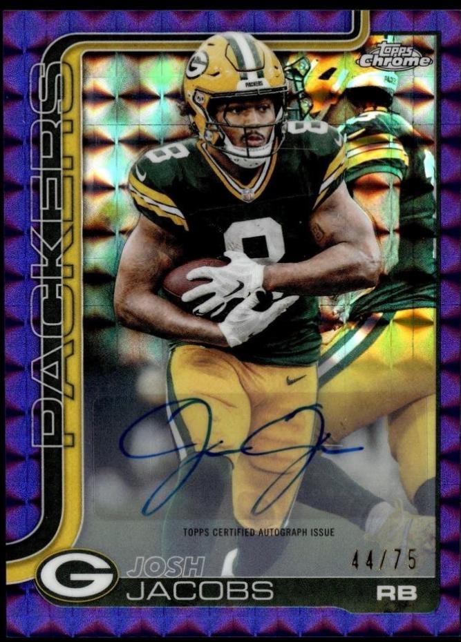 Josh Jacobs [Purple Geometric Refractor] #BA-JJA