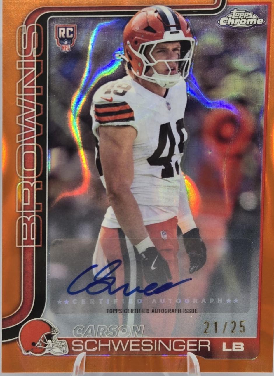 Carson Schwesinger [Orange Lava Refractor] #RRA-CSC