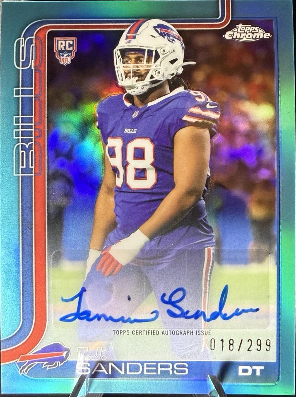 T.J. Sanders [Teal Refractor] #RRA-TJS