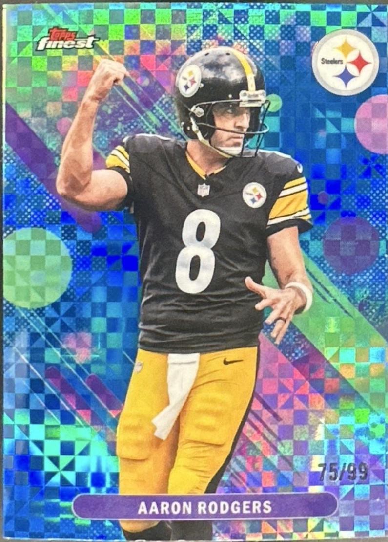 Aaron Rodgers [Blue X-Fractor] #64