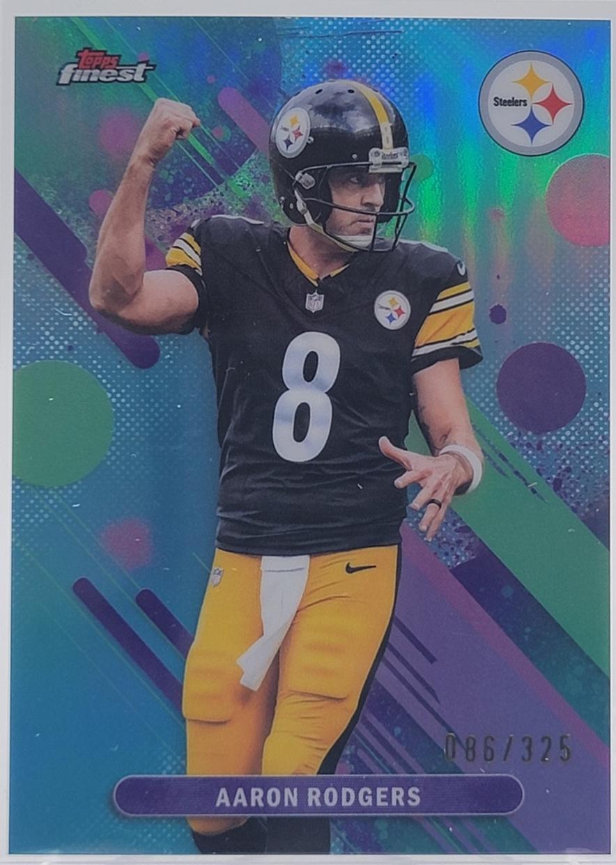 Aaron Rodgers [Sky Blue Refractor] #64