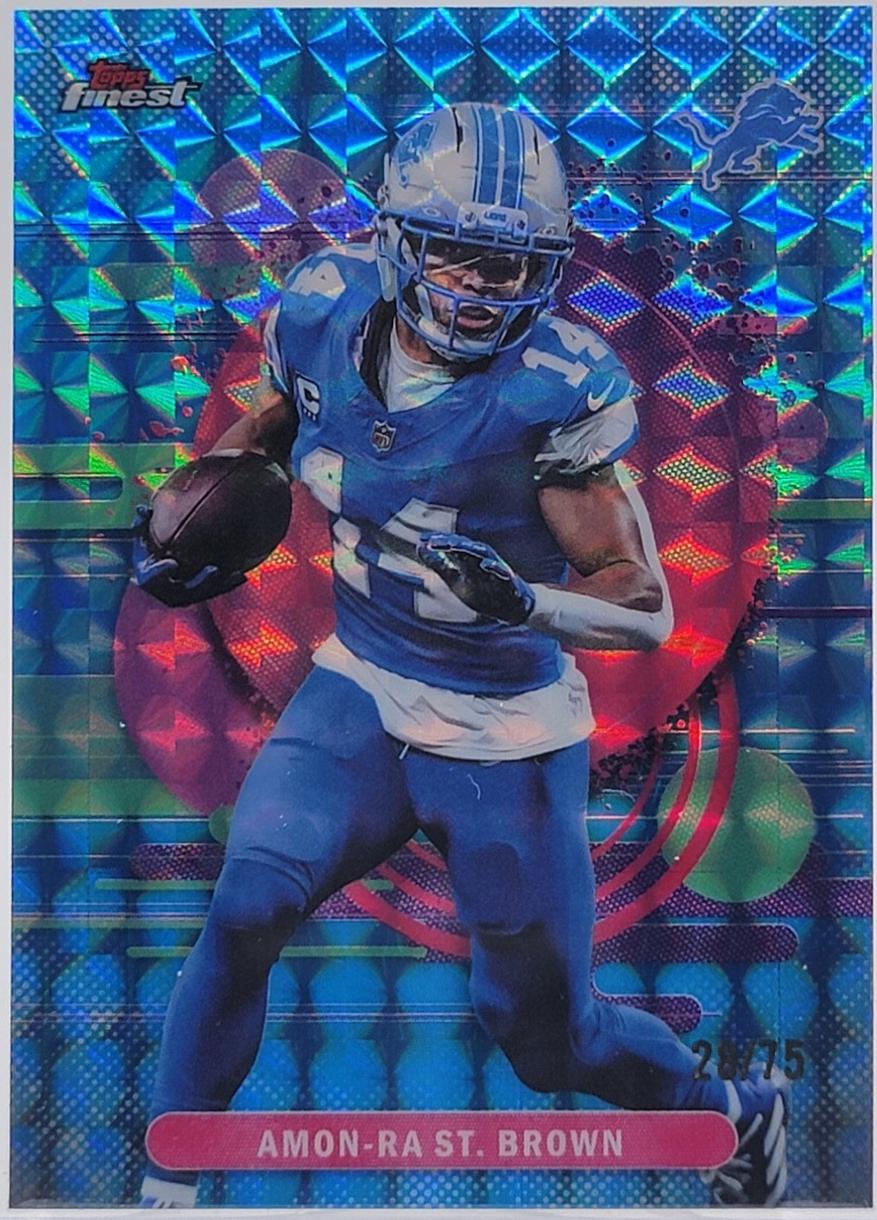 Amon-Ra St. Brown [Blue Geometric] #164