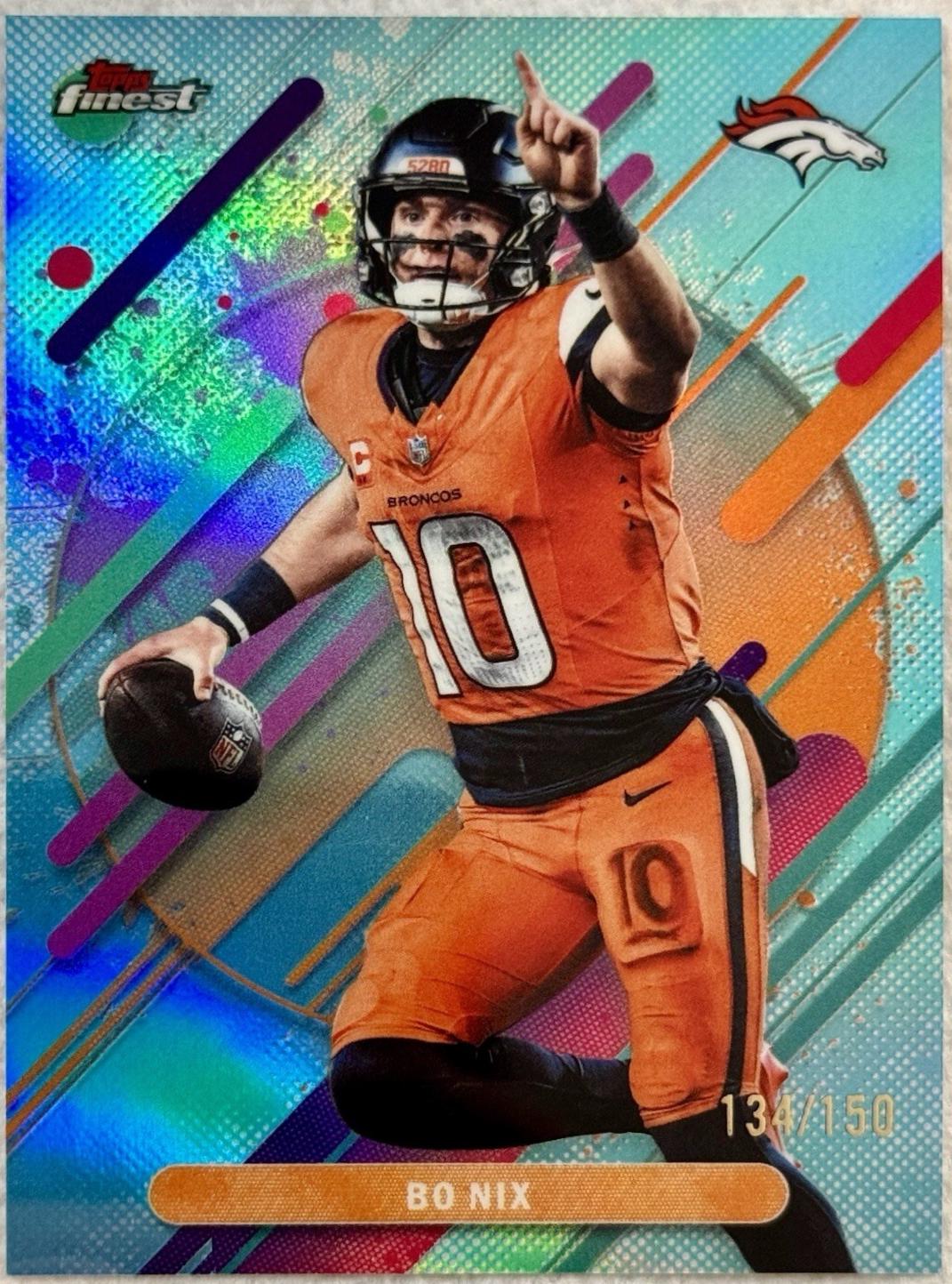 Bo Nix [Sky Blue Refractor] #231