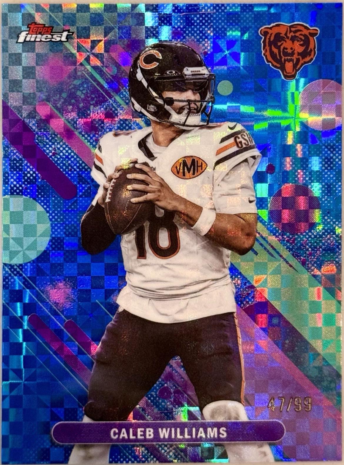 Caleb Williams [Blue X-Fractor] #50
