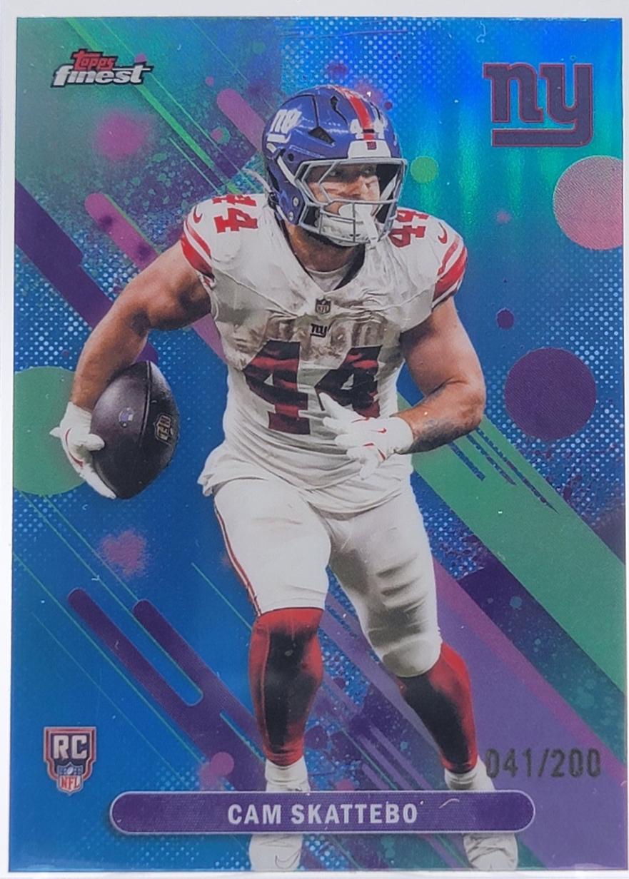 Cam Skattebo [Blue Refractor] #18