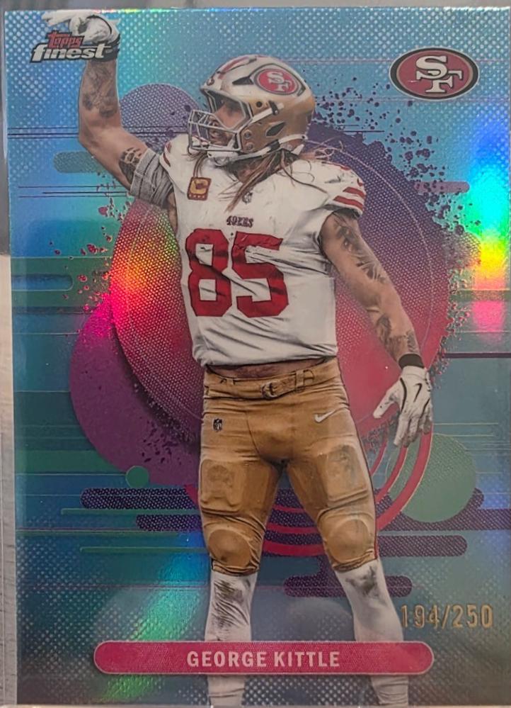 George Kittle [Sky Blue Refractor] #184