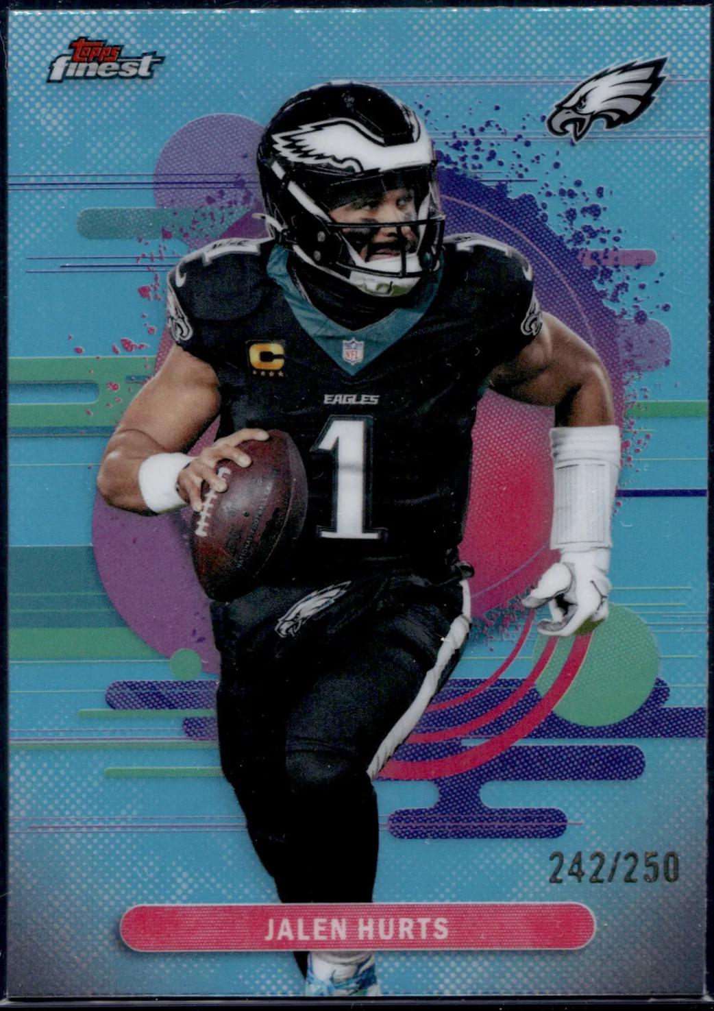 Jalen Hurts [Sky Blue Refractor] #144