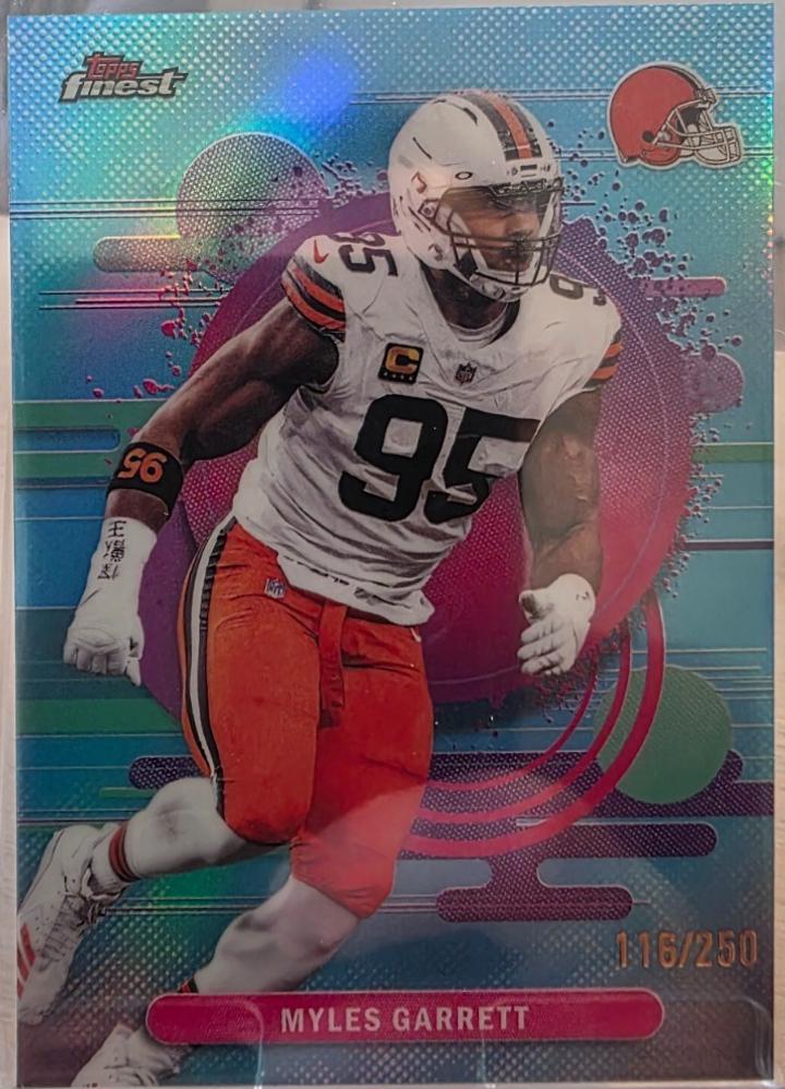 Myles Garrett [Sky Blue Refractor] #185