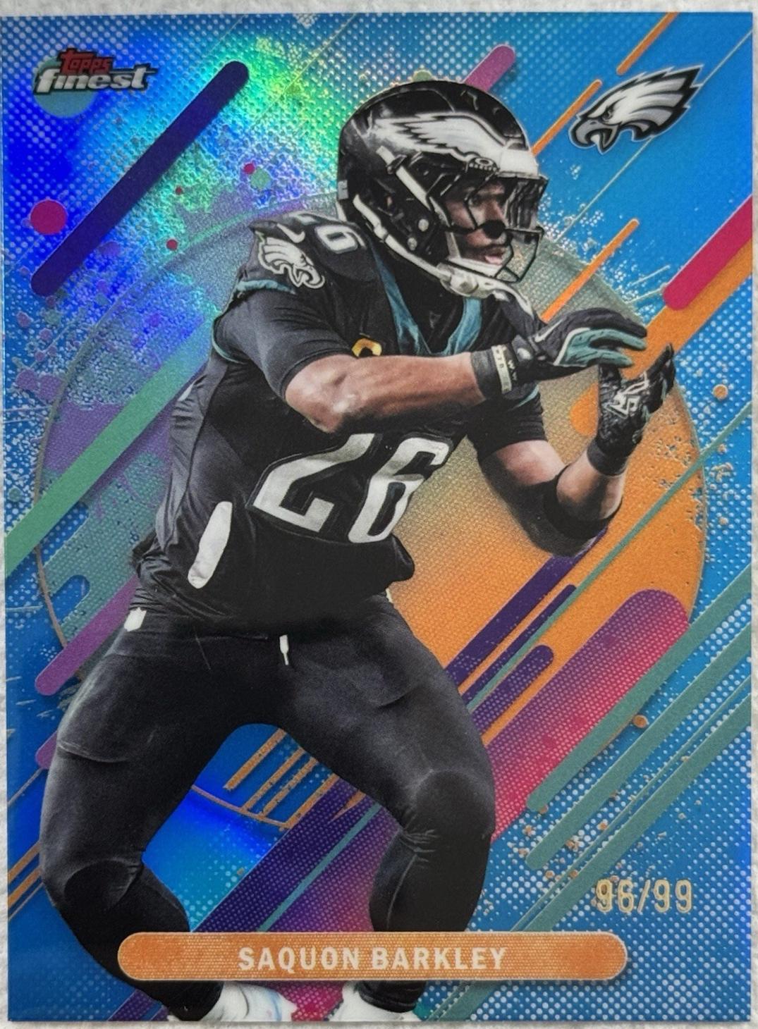 Saquon Barkley [Blue Refractor] #255