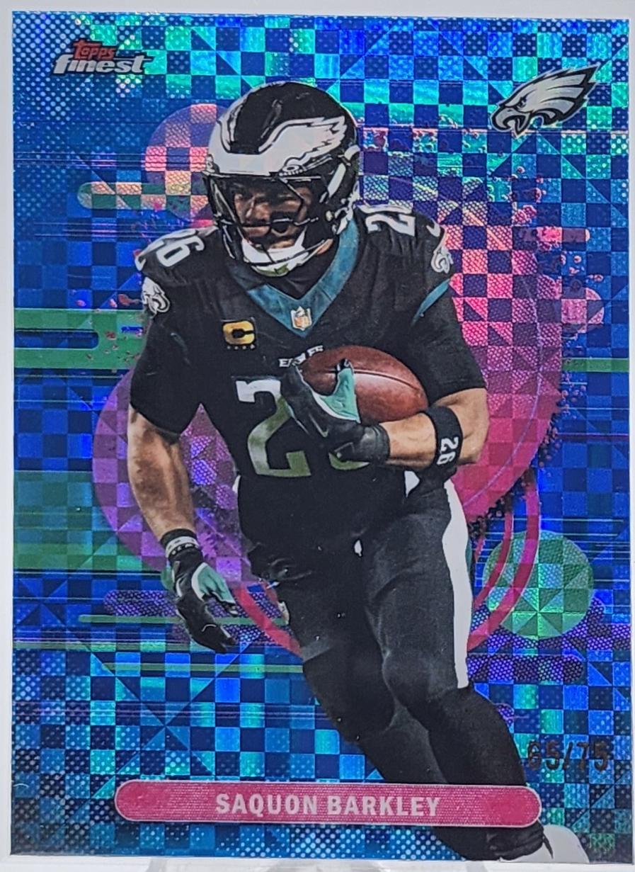 Saquon Barkley [Blue X-Fractor] #161