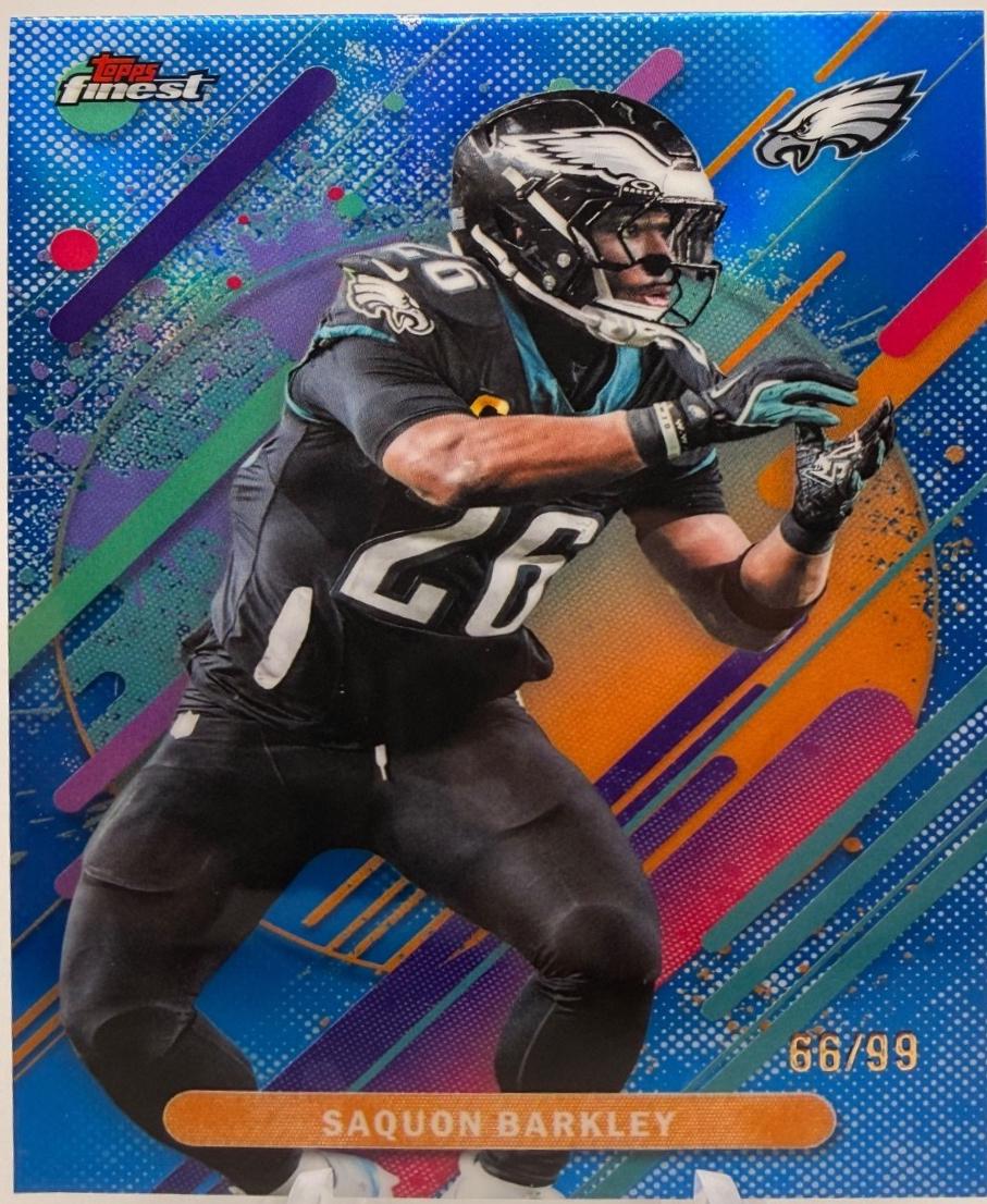 Saquon Barkley [Blue X-Fractor] #255