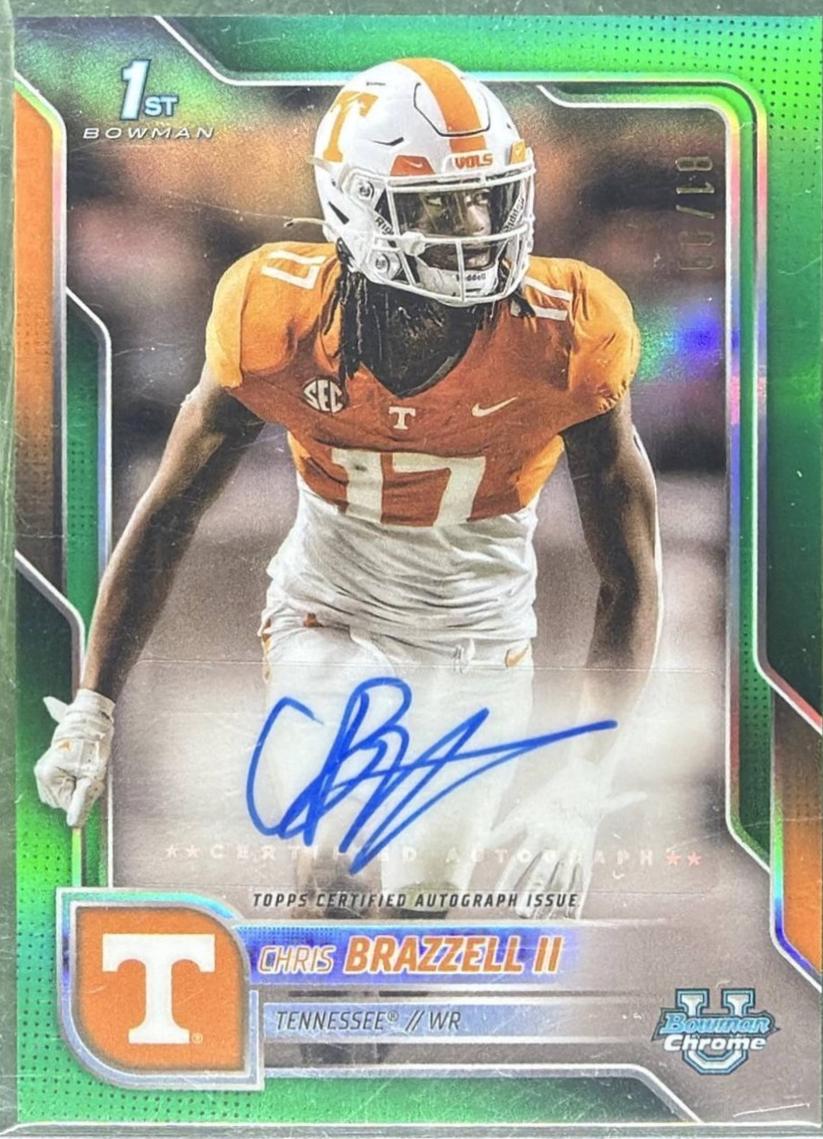 Chris Brazzell II [Green Refractor] #BCA-CB