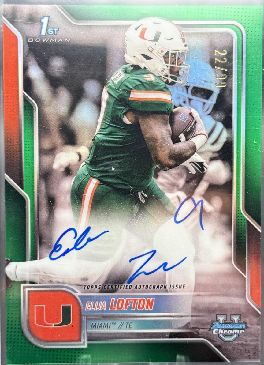 Elija Lofton [Green Refractor] #BCA-EL
