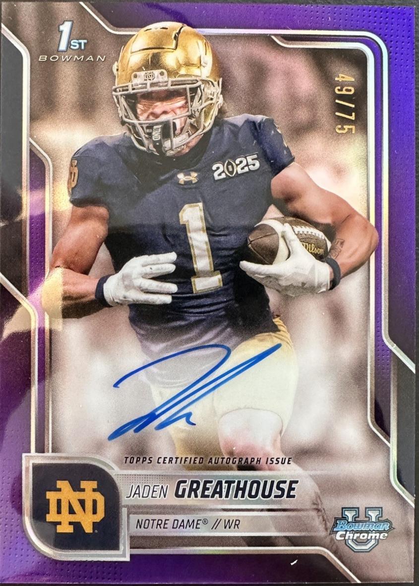 Jaden Greathouse [Purple Refractor] #BCA-JGR