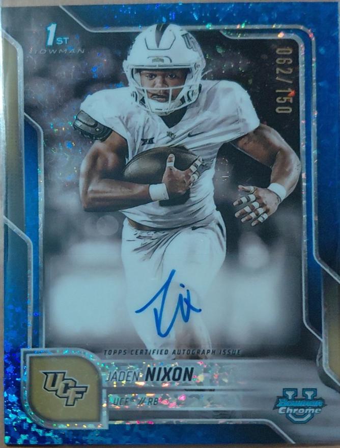 Jaden Nixon [Blue Mini-Diamond Refractor] #BCA-JN