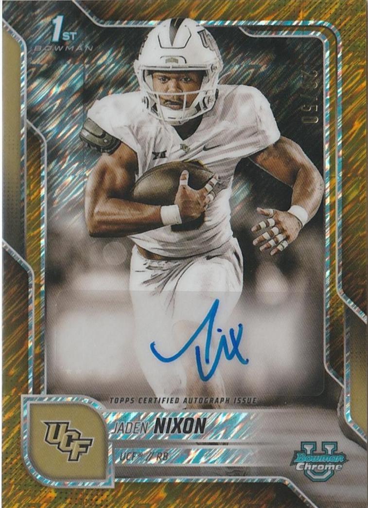 Jaden Nixon [Gold Shimmer Refractor] #BCA-JN