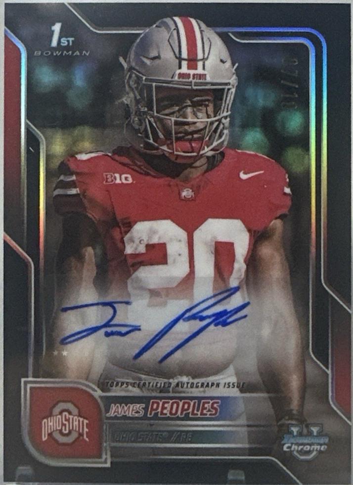 James Peoples [Black Refractor] #BCA-JP
