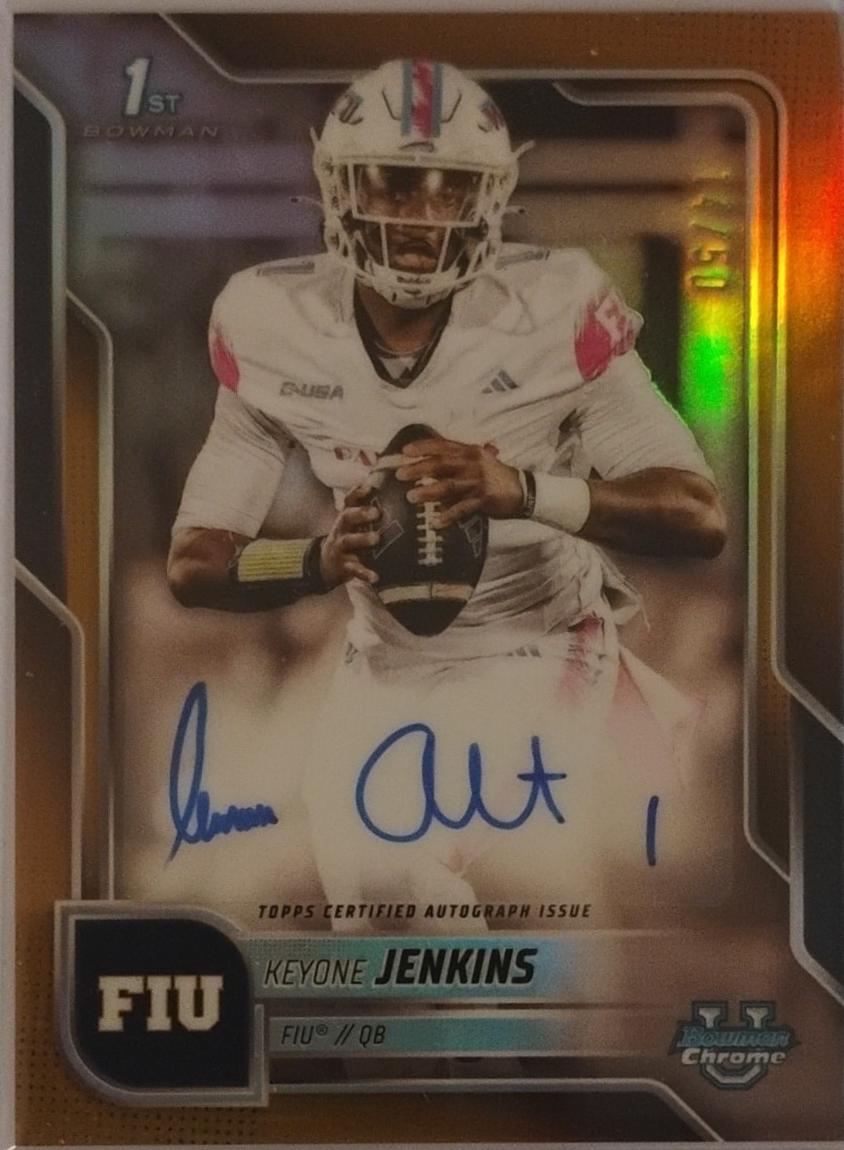Keyone Jenkins [Gold Refractor] #BCA-KJE