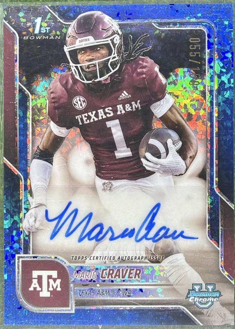 Mario Craver [Blue Mini-Diamond Refractor] #BCA-MC