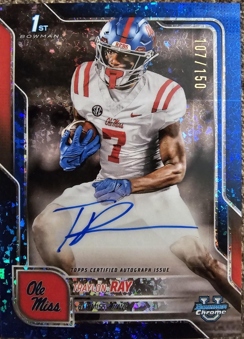 Traylon Ray [Blue Mini-Diamond Refractor] #BCA-TR
