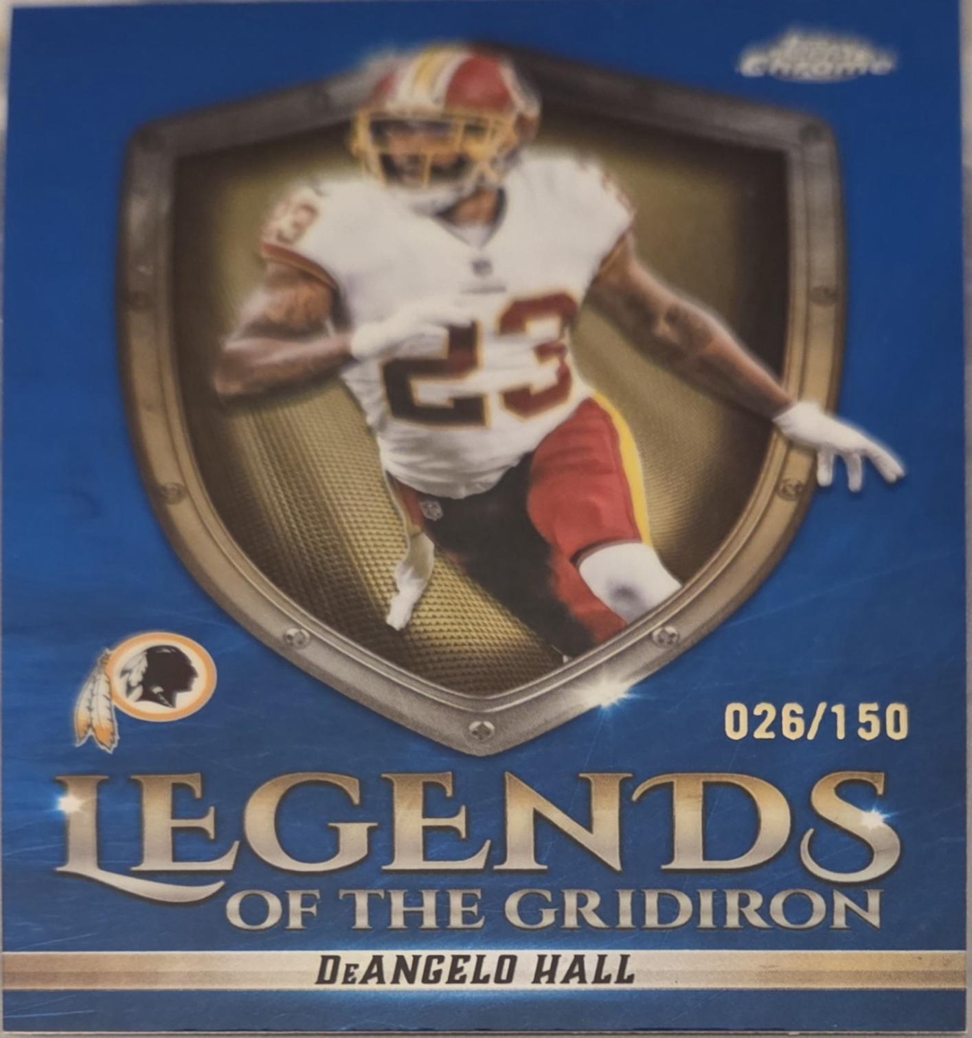 DeAngelo Hall [Blue Refractor] #LOG-35