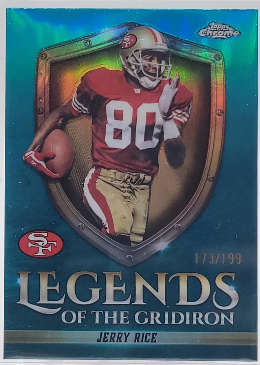 Jerry Rice [Aqua Refractor] #LOG-21