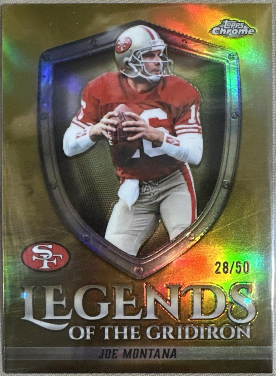 Joe Montana [Gold Refractor] #LOG-8