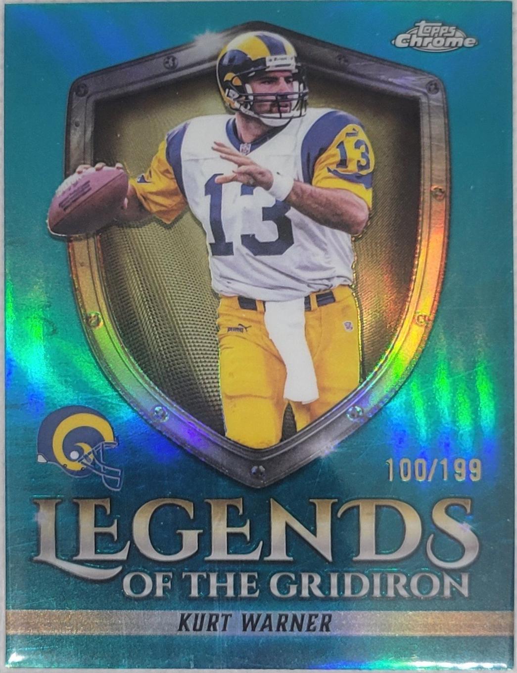 Kurt Warner [Aqua Refractor] #LOG-1
