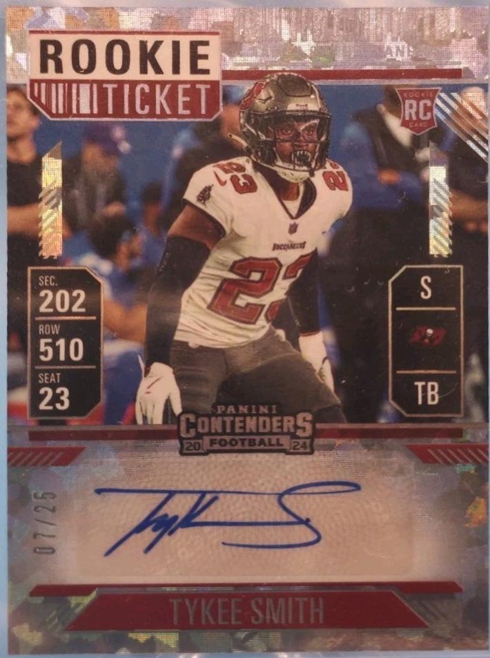 Tykee Smith [Cracked Ice Ticket Autograph] #256