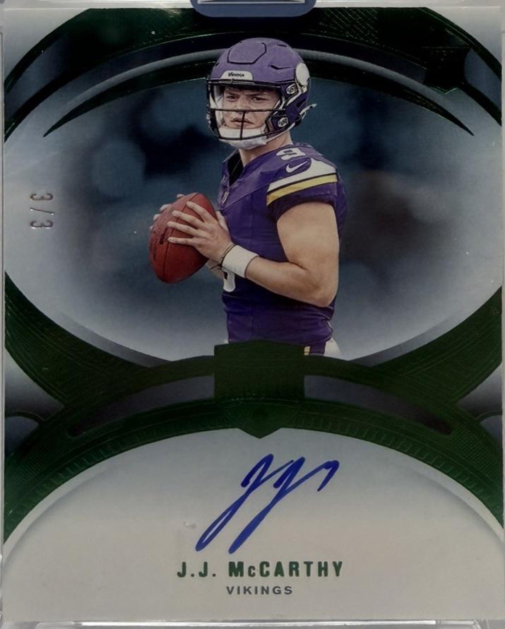 J.J. McCarthy [Green Autograph] #5