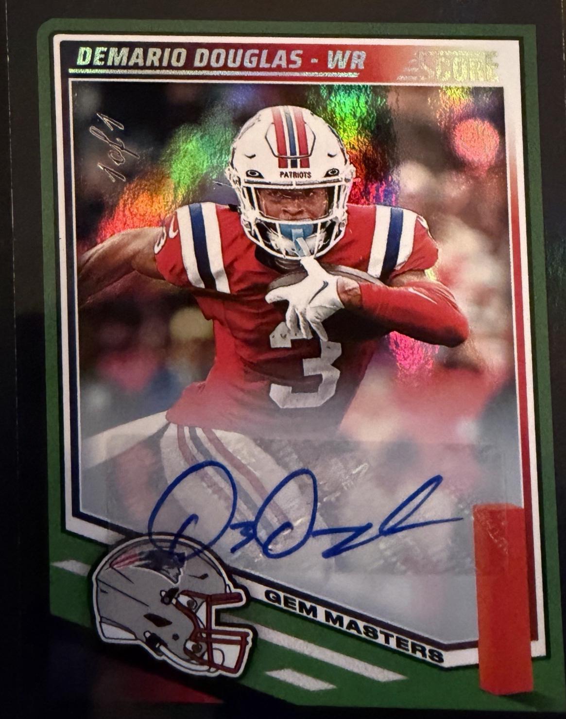 Demario Douglas [Gem Master Signature Red Zone] #163