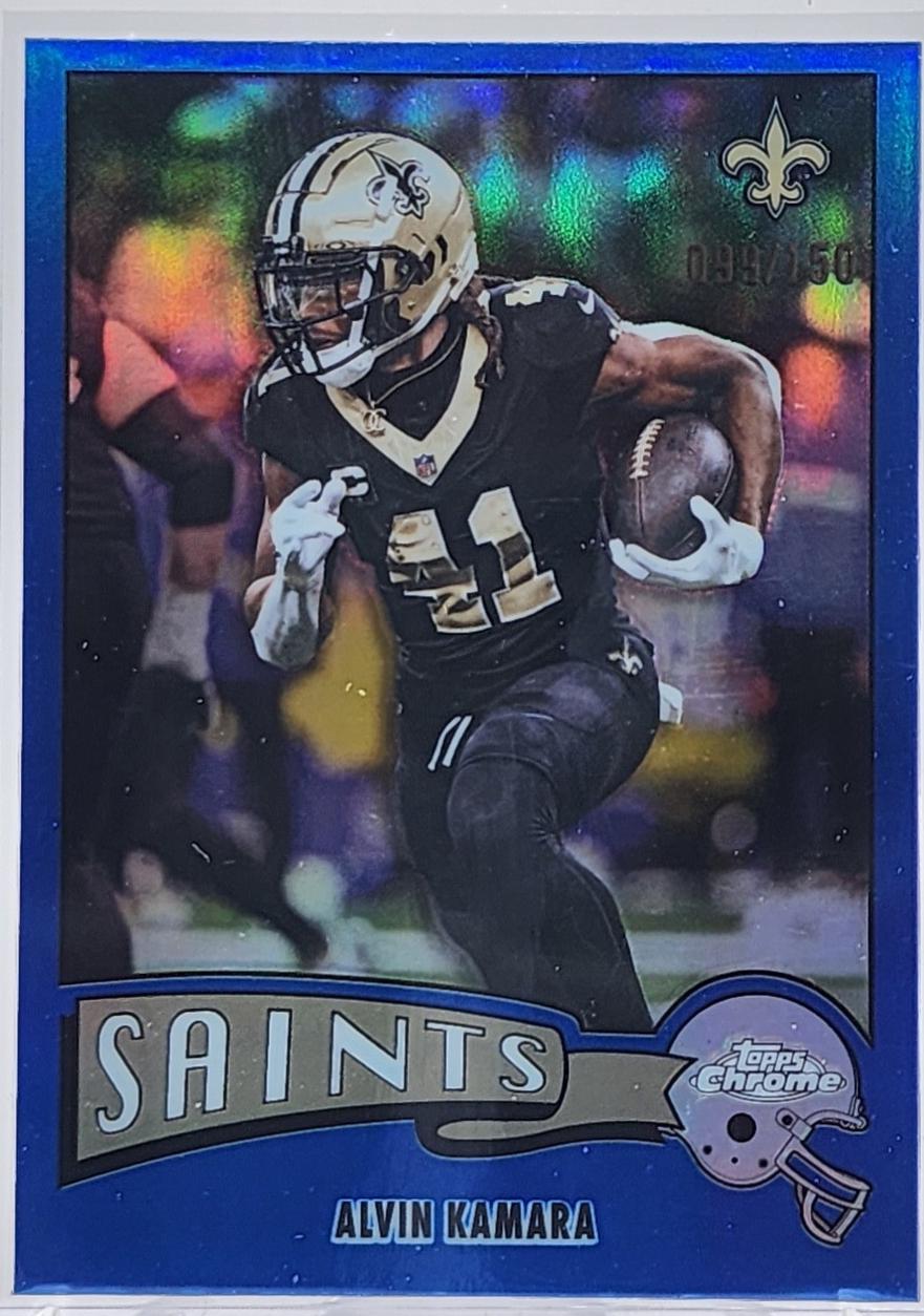 Alvin Kamara [Blue Refractor] #1975-24