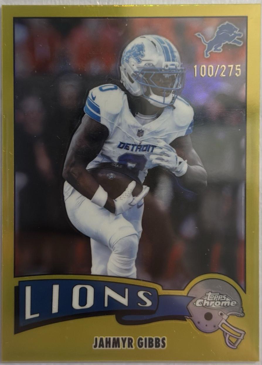 Jahmyr Gibbs [Gold Refractor] #1975-12