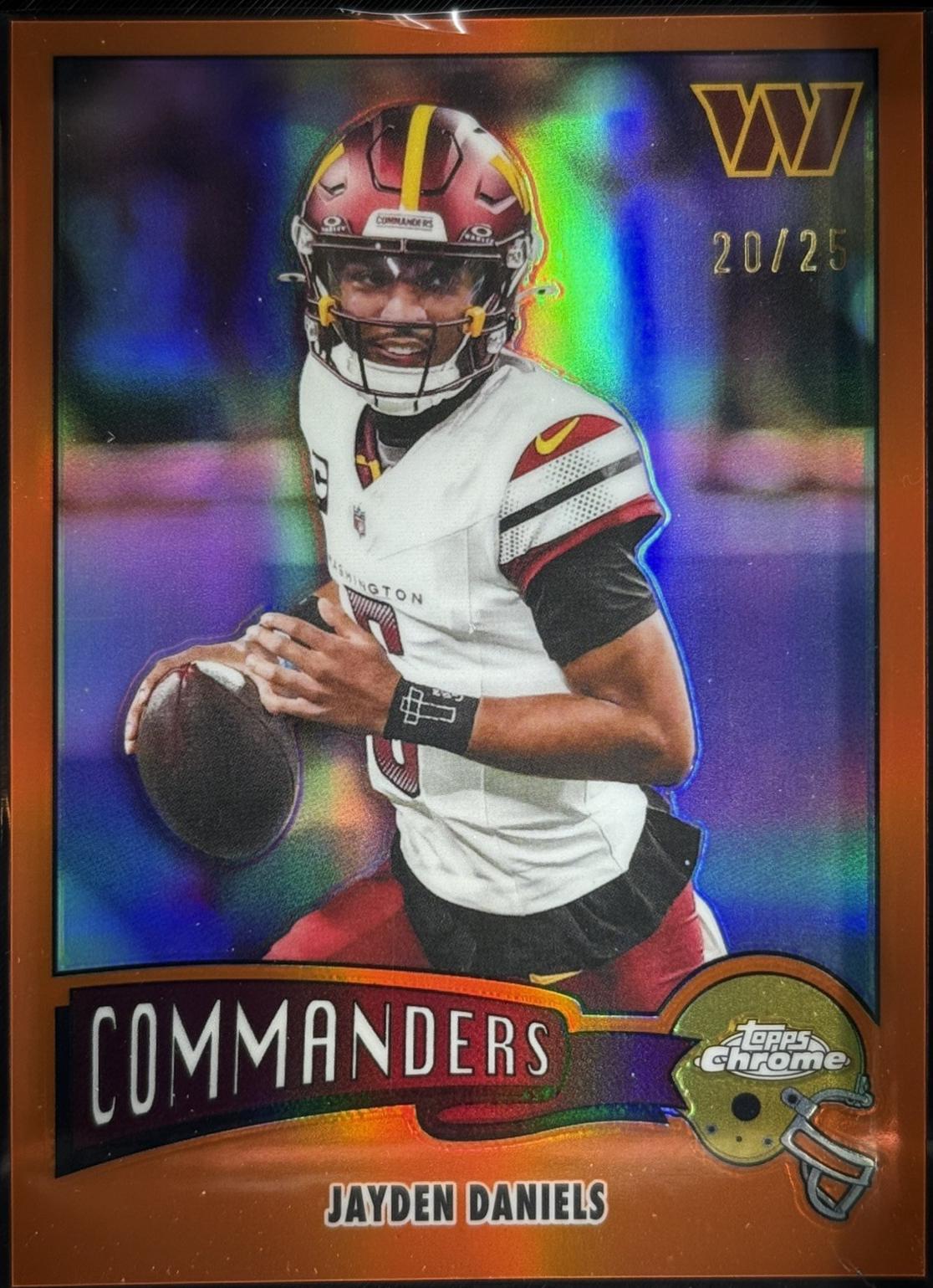 Jayden Daniels [Orange Refractor] #1975-34