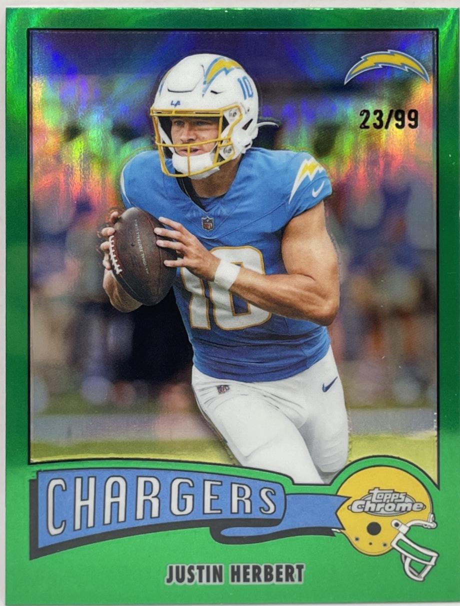 Justin Herbert [Green Refractor] #1975-18