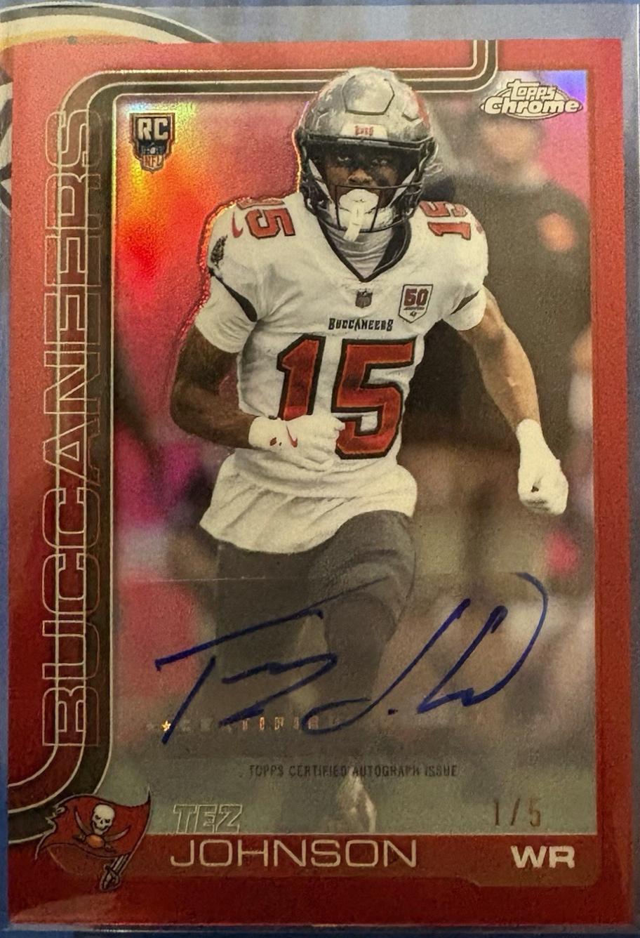 Tez Johnson [Red Wave Refractor] #RA-TJ