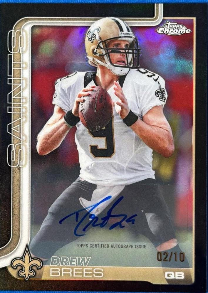 Drew Brees [Black Refractor] #CLA-DB