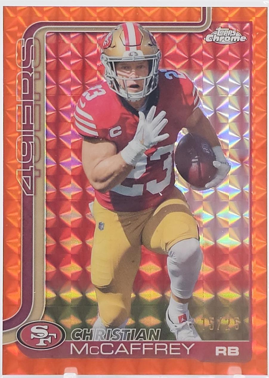 Christian McCaffrey [Orange Geometric Refractor] #263
