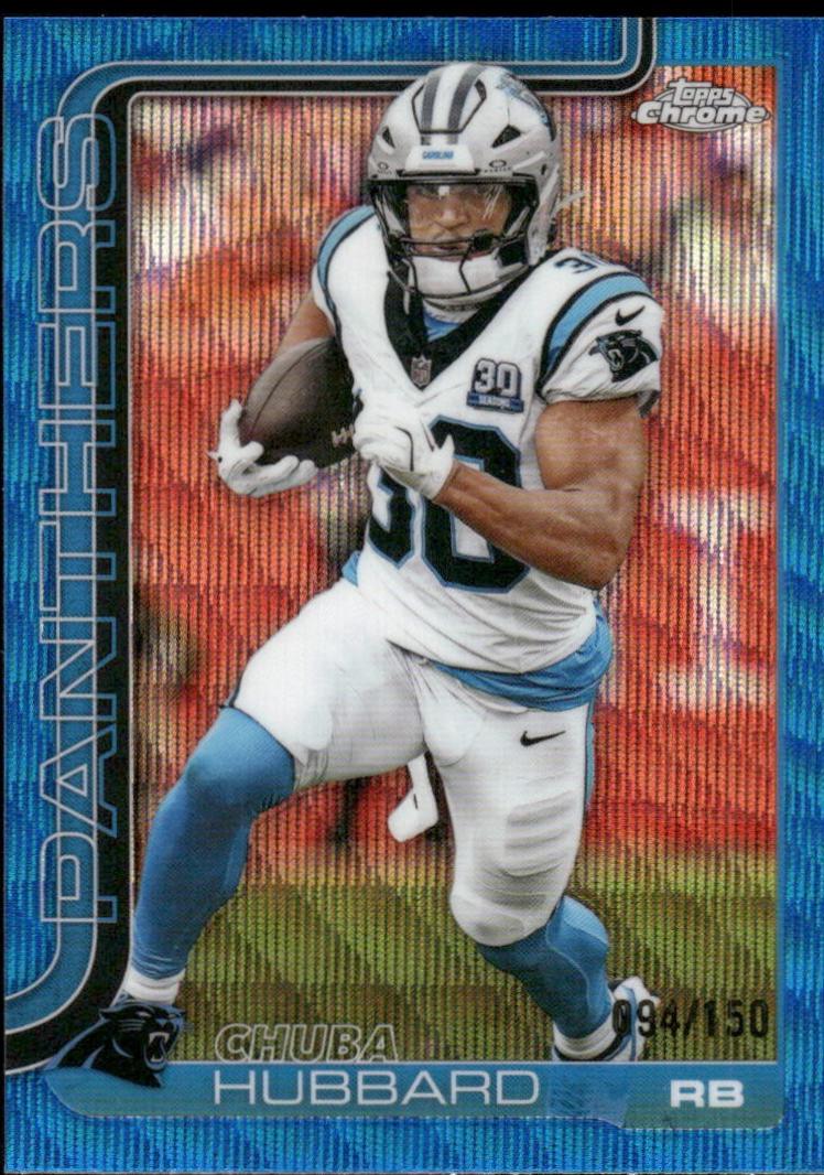 Chuba Hubbard [Blue Wave Refractor] #42