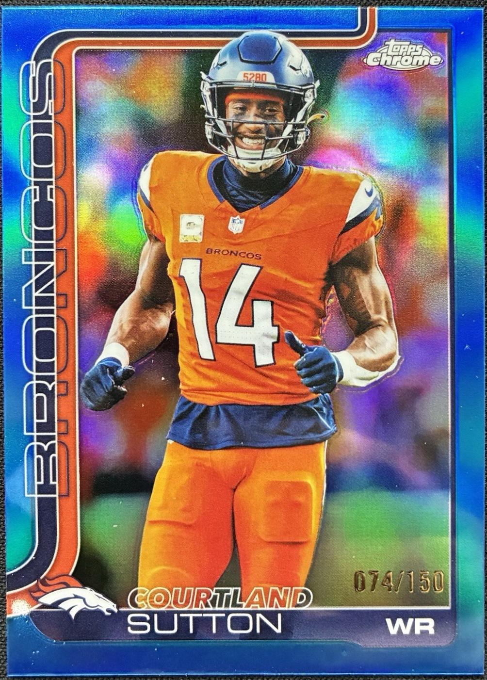 Courtland Sutton [Blue Refractor] #86