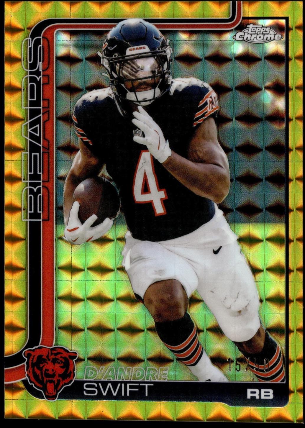 D'Andre Swift [Gold Geometric Refractor] #53