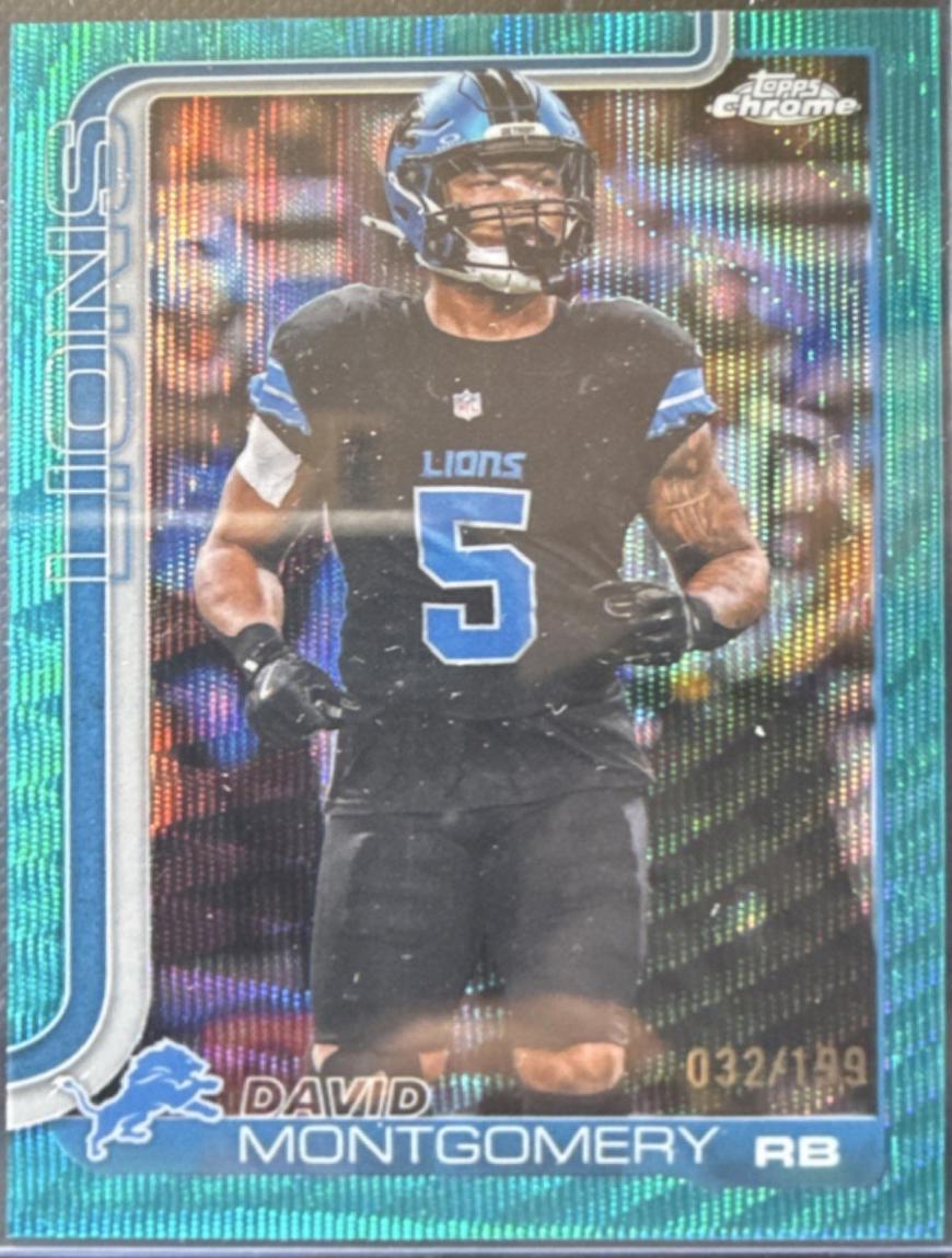 David Montgomery [Aqua Wave Refractor] #103