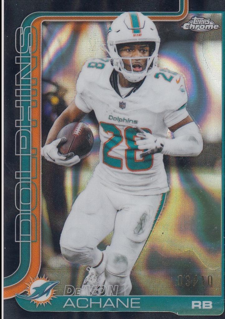 De'Von Achane [Black Refractor] #188