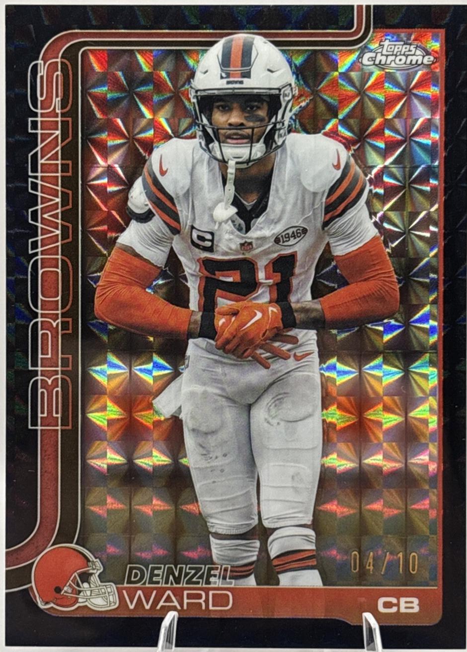 Denzel Ward [Black Geometric Refractor] #74