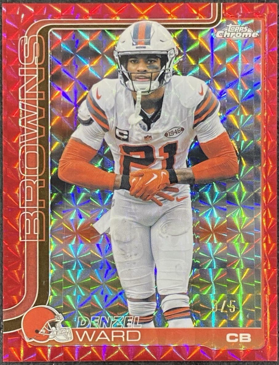 Denzel Ward [Red Geometric Refractor] #74
